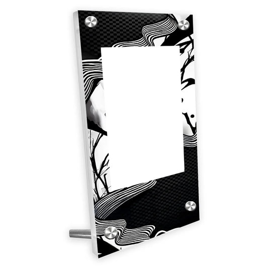 Cornice Espositiva Reshiram Ex e Zekrom EX Fuoco Bianco e Luce Nera