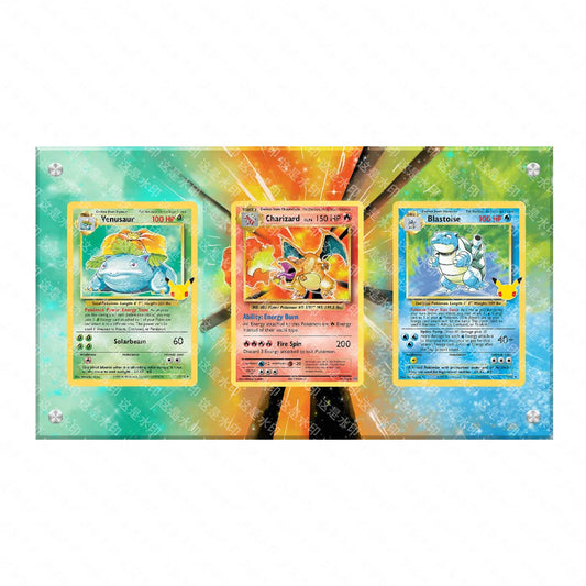 Cornice Espositiva Charizard, Blastoise & Venusaur