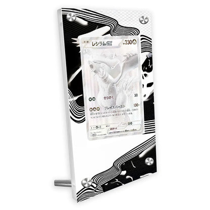 Cornice Espositiva Reshiram Ex e Zekrom EX Fuoco Bianco e Luce Nera